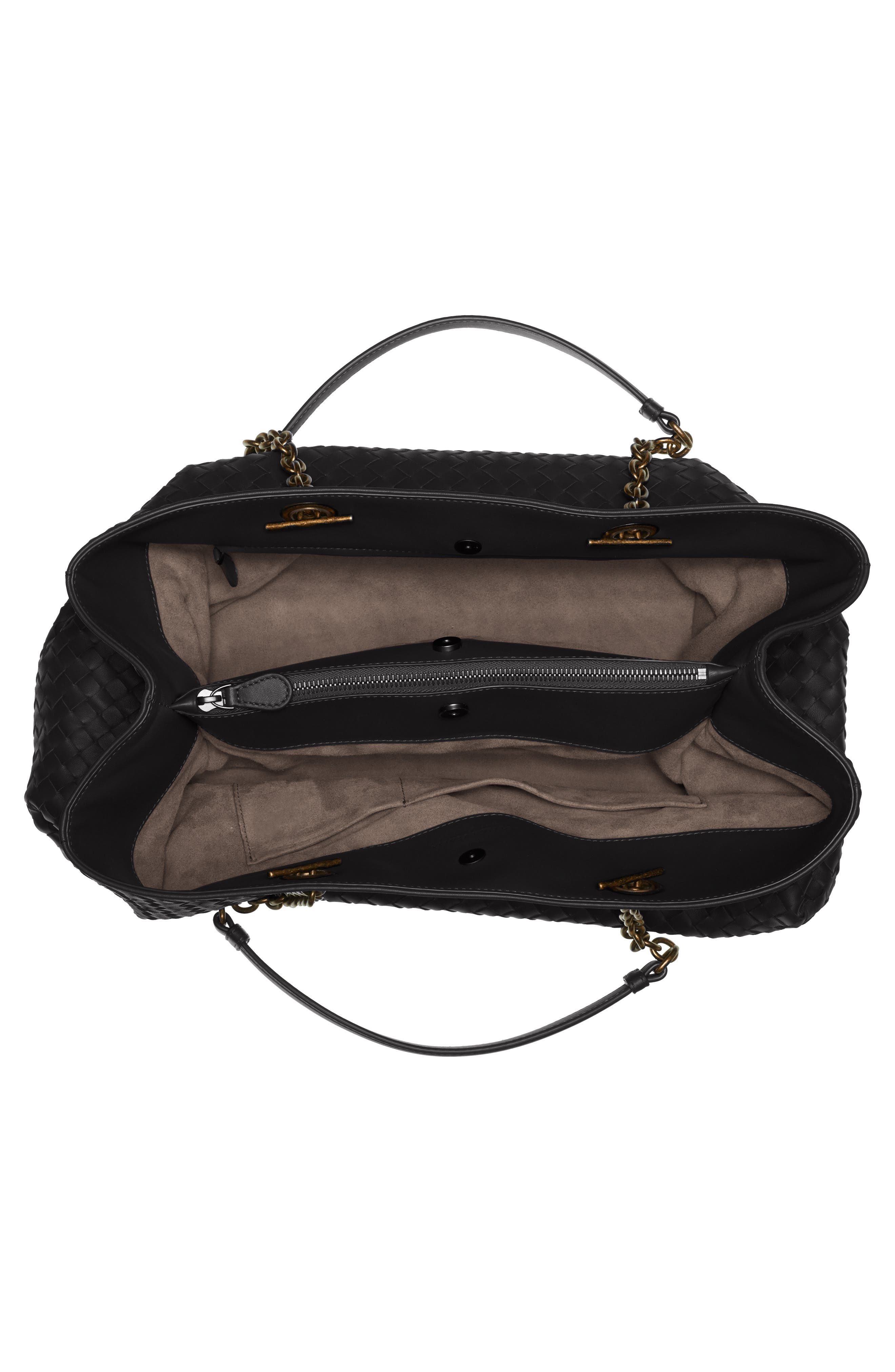 Bottega Veneta Intrecciato East/West Leather Tote Bag, Alternate, color, 