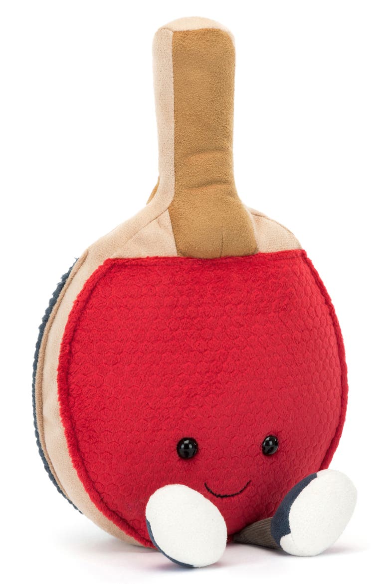 Amusable Sports Table Tennis Plush Toy, Main, color, RED/TAN
