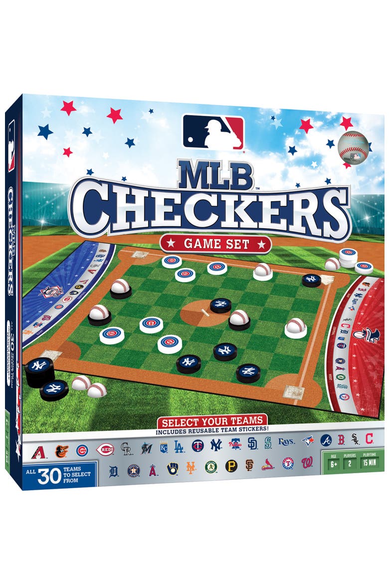 MLB - League Checkers Board Game, Main, color, Multicolor