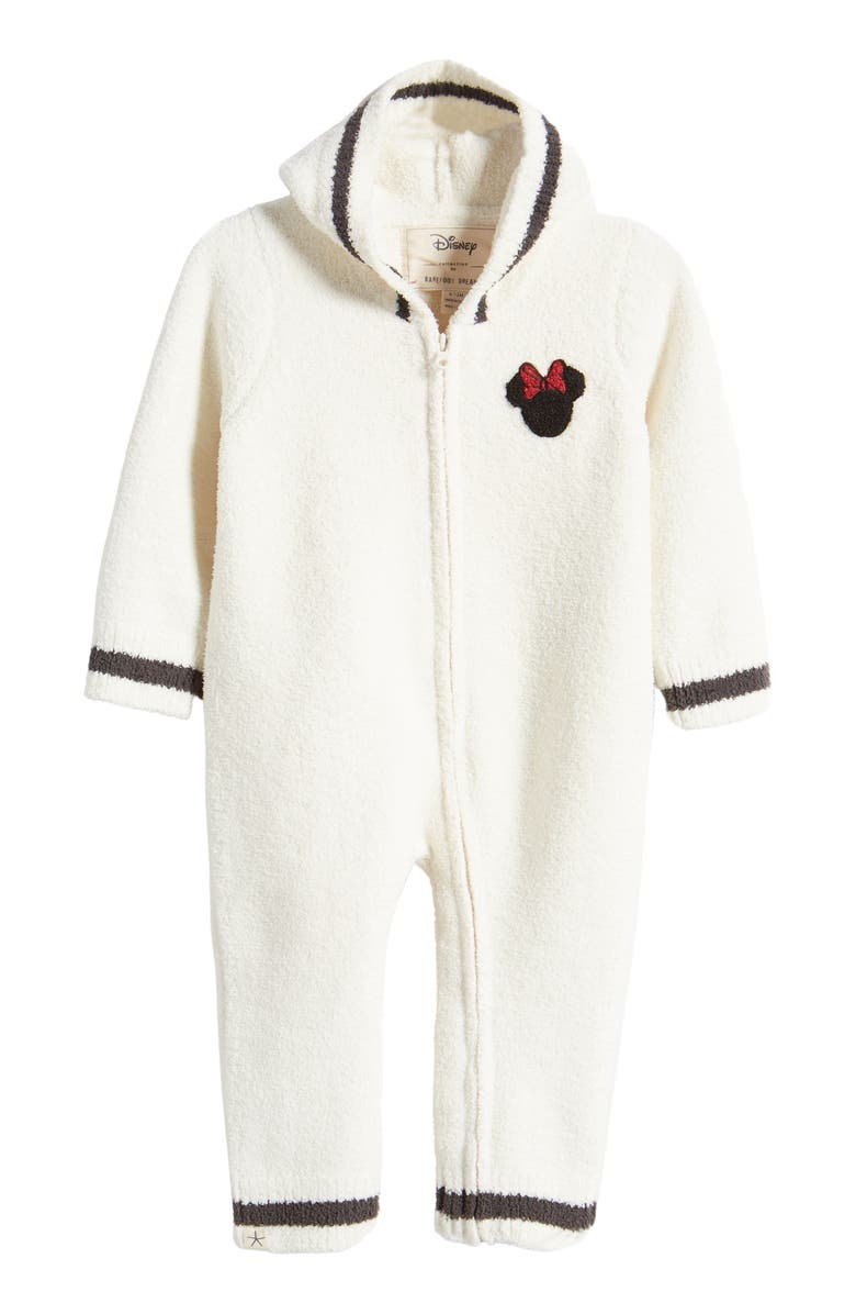 Barefoot Dreams<sup>®</sup> x Disney CozyChic<sup>™</sup> Minnie Mouse Hooded Romper, Main, color,