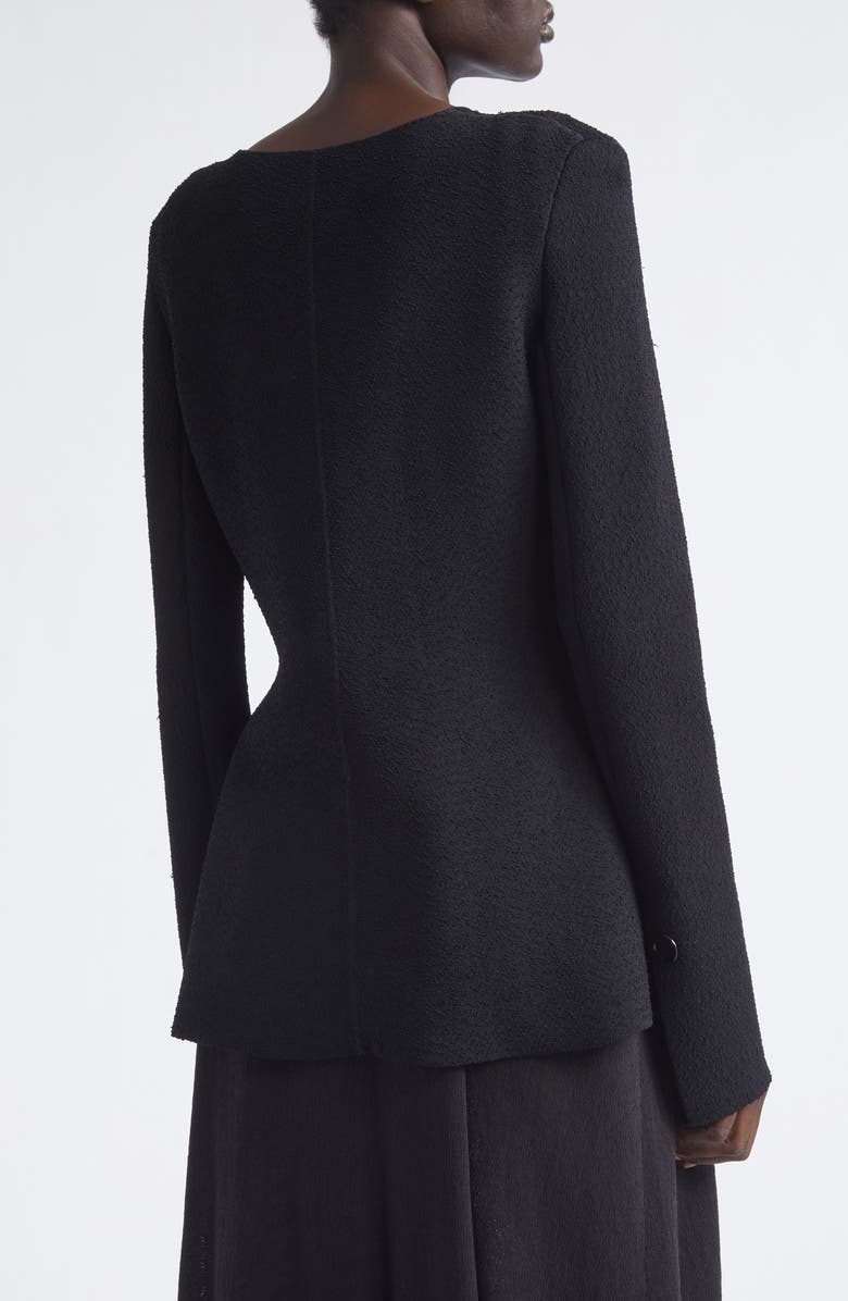Proenza Schouler Sukki Asymmetric Jacket, Alternate, color, Black