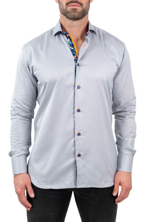 Einstein Jacqslate Grey Button-Up Shirt
