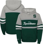 Mitchell & Ness Youth Mitchell & Ness  Green Michigan State Spartans Head Coach Hoodie