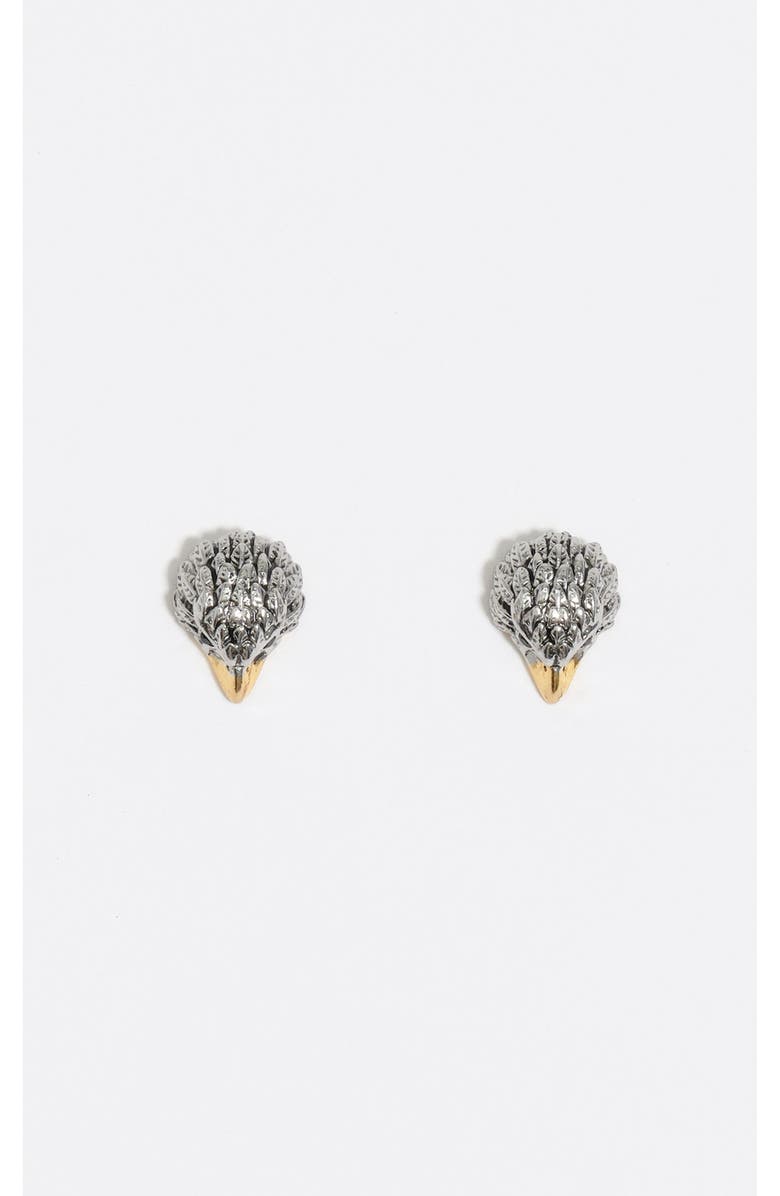 Bimba y Lola Two-Tone Eagle Earrings, Main, color, Dark Silver