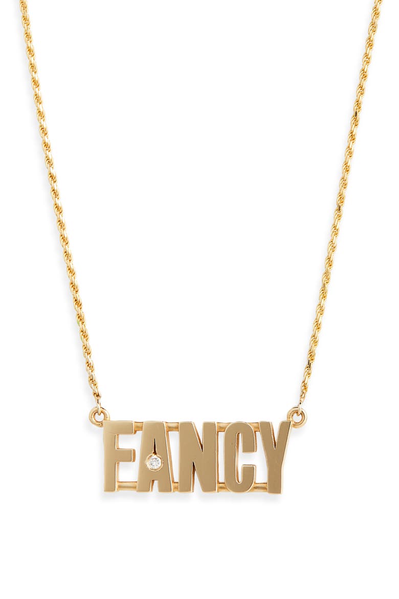 Diamond Pendant Necklace, Main, color, YELLOW GOLD/ FANCY