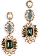 Deepa Gurnani Klara Beaded Crystal Drop Earrings