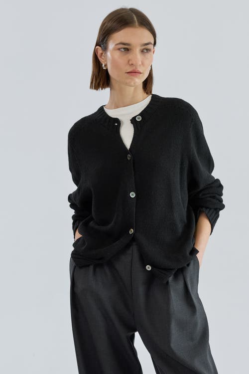Almina Concept Knit Cardigan In Black