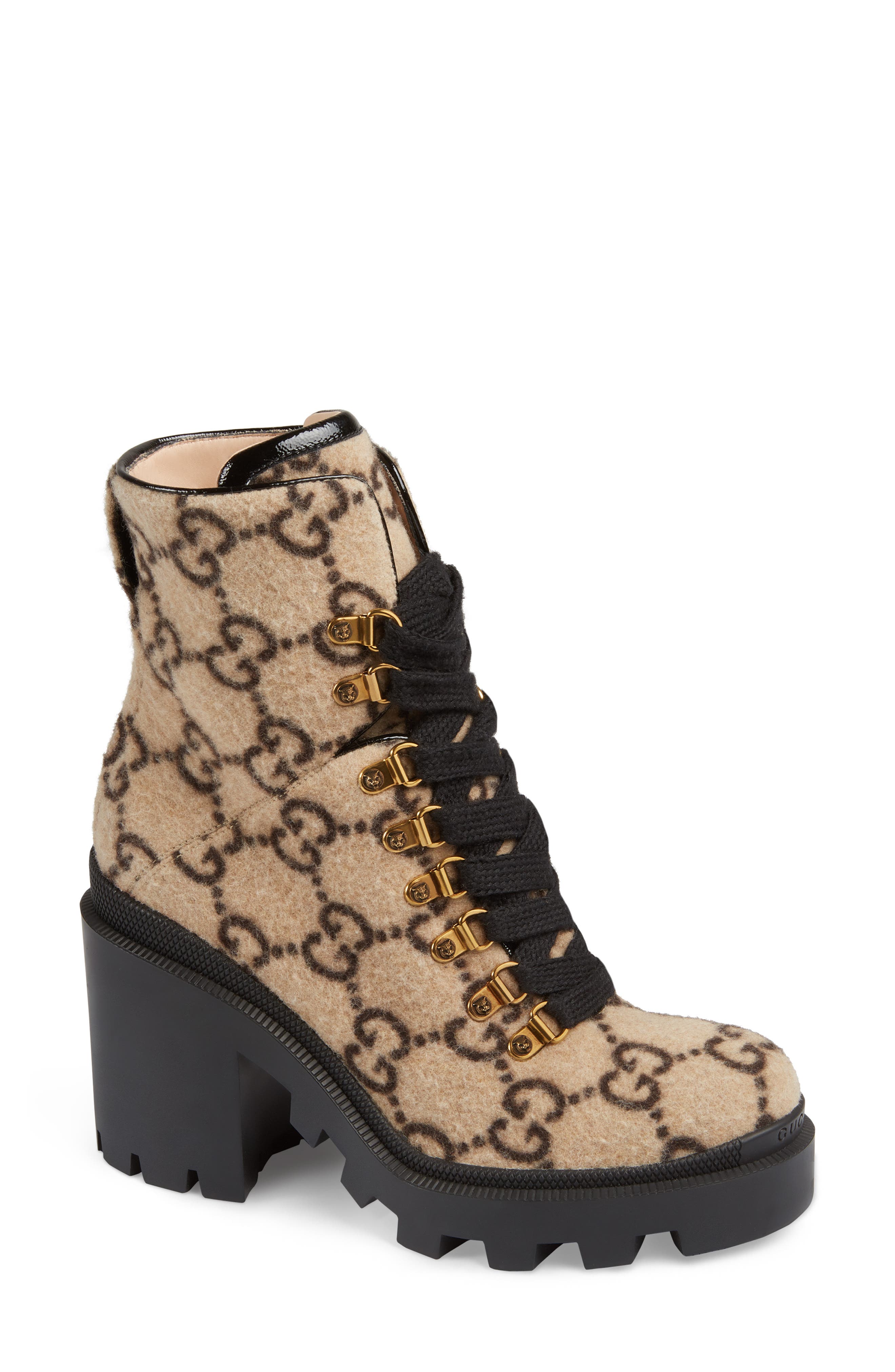 Trip Logo Bootie, Alternate, color, BEIGE
