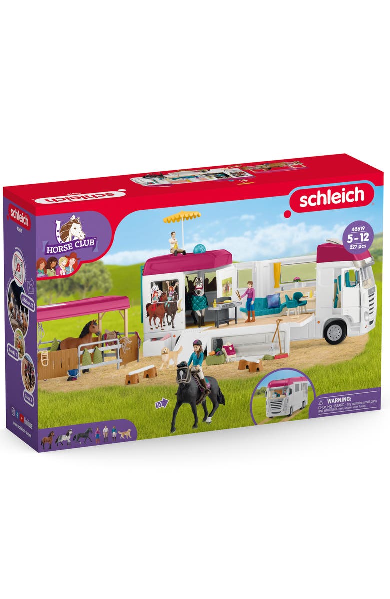 Schleich Horse Club Horse Transporter 227 Piece Playset, Alternate, color, Multicolored