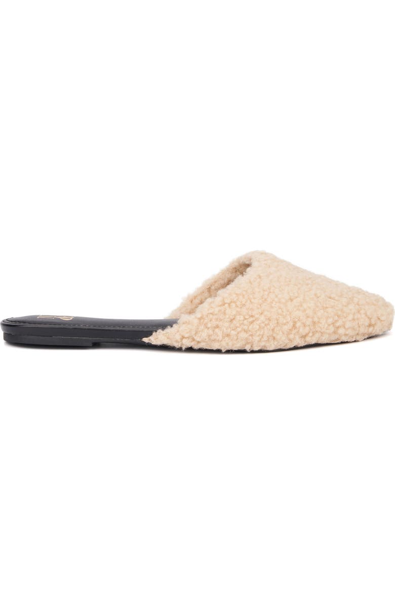 NEW YORK AND COMPANY Andi Faux Shearling Mule, Alternate, color, Camel