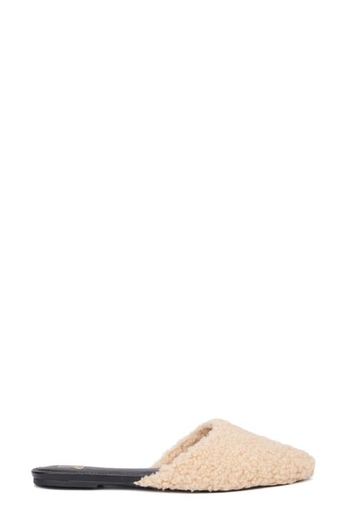 New York And Company Andi Faux Shearling Mule In Camel