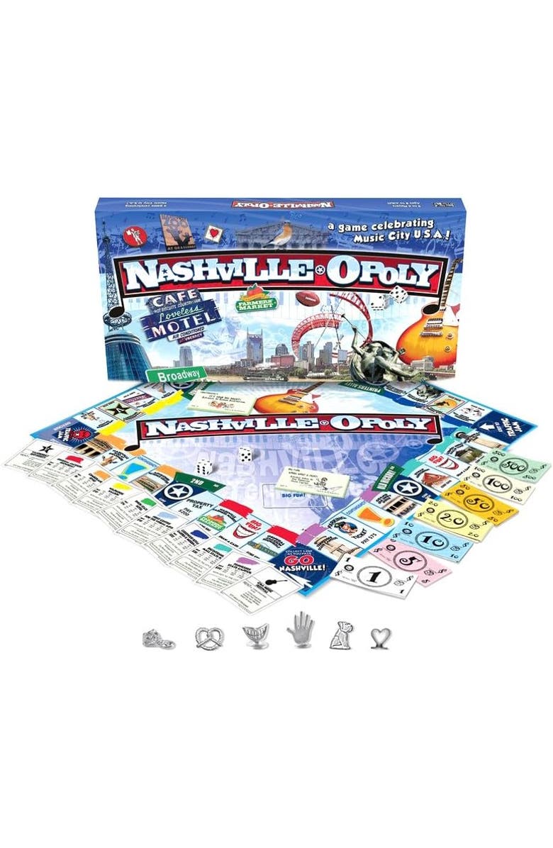 Late for the Sky Nashvilleopoly Monopoly Board Game, Main, color,