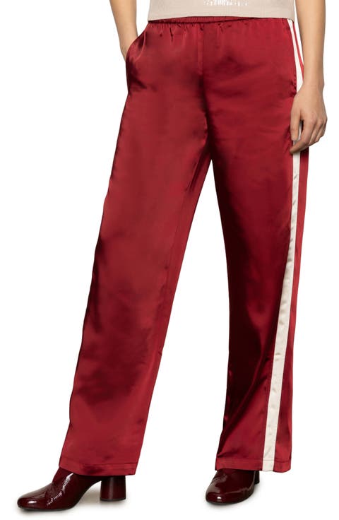Satin Track Pants