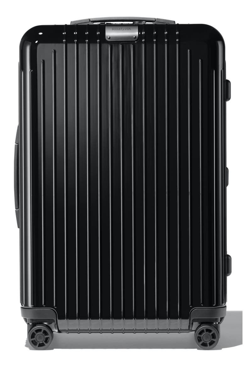Essential Lite Check-In Medium 26-Inch Wheeled Suitcase, Main, color, BLACK
