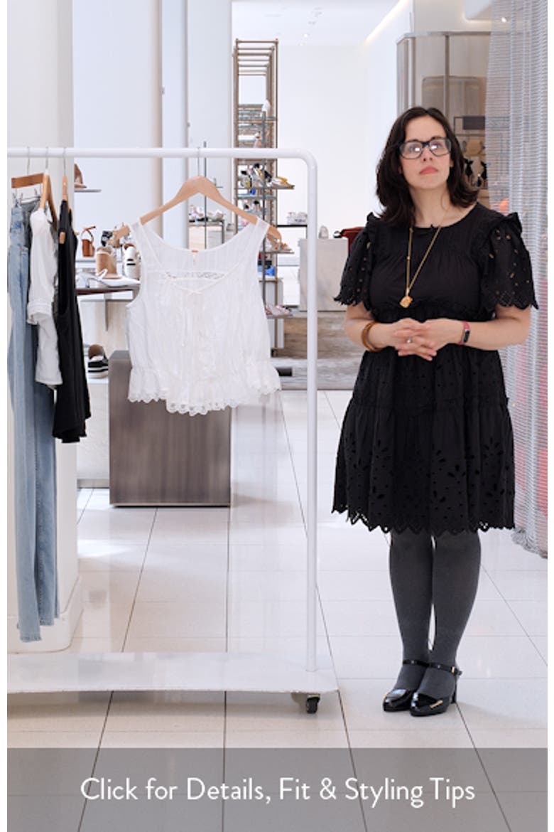 Alana Lace Trim Peplum Top video