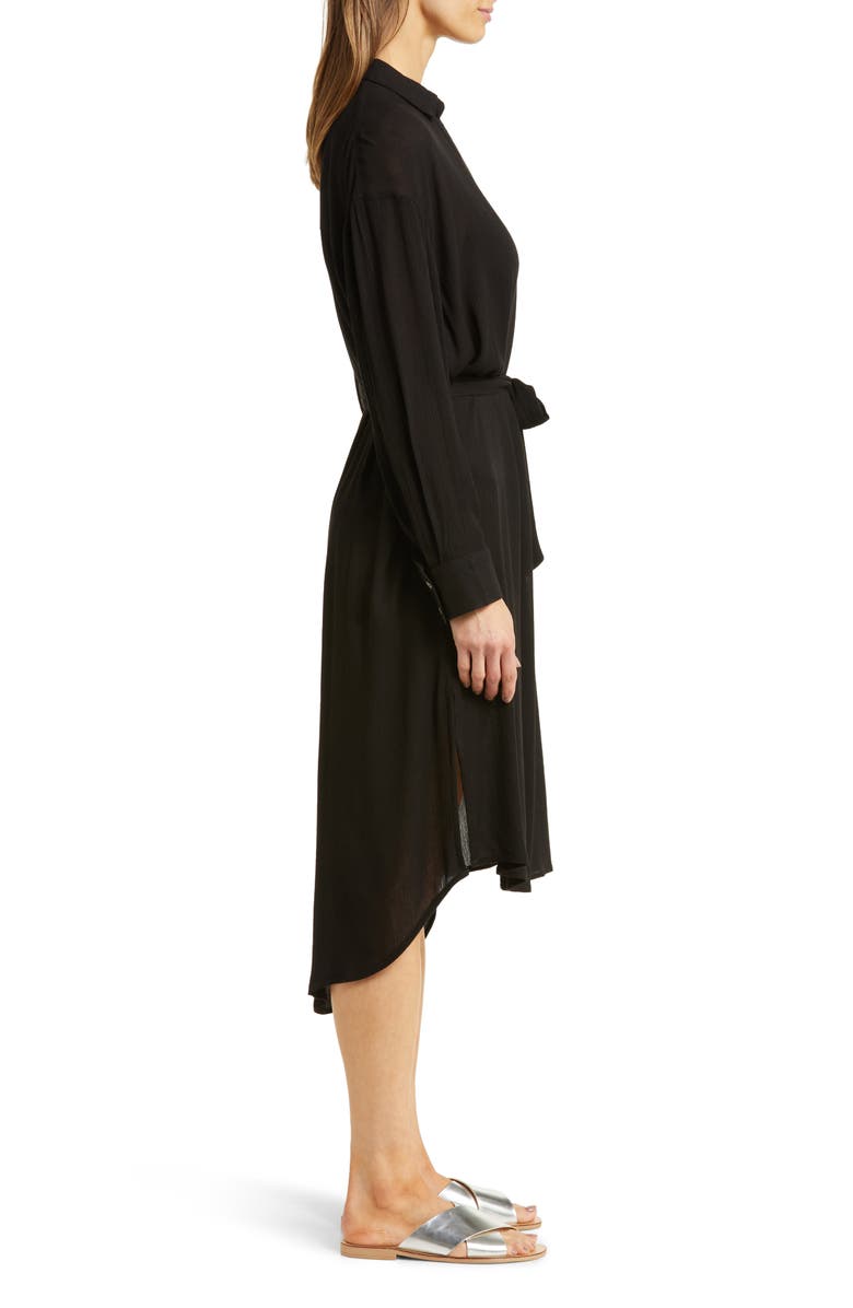 Elan Long Sleeve Shirtdress, Alternate, color, 