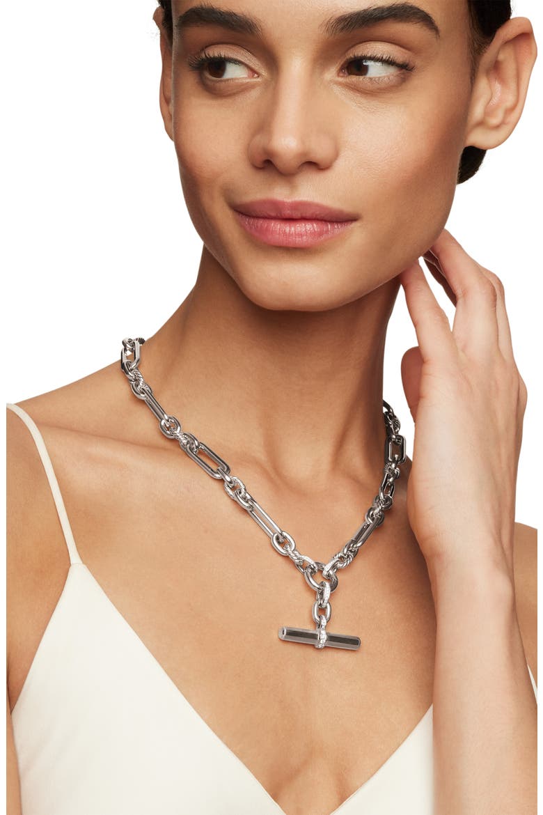 Lexington Diamond Chain Necklace, Alternate, color, DIAMOND/ SILVER
