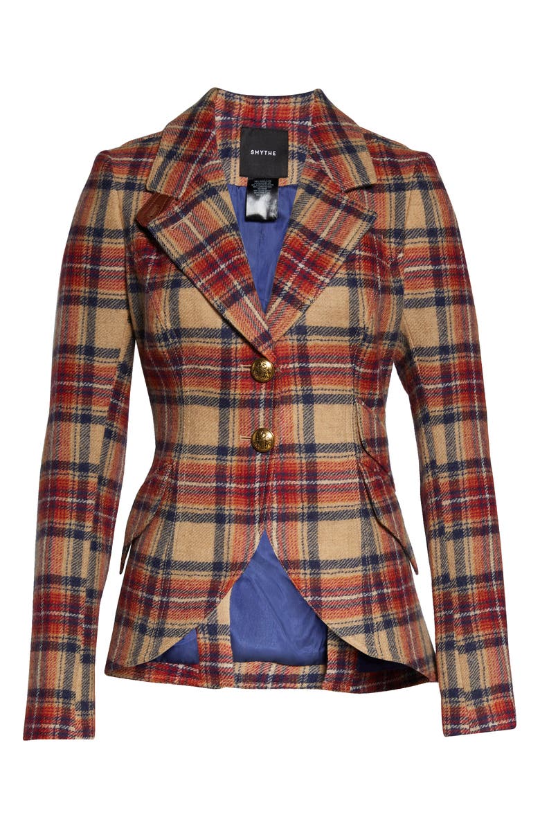 Smythe Plaid Wool Hunting Blazer, Alternate, color, 