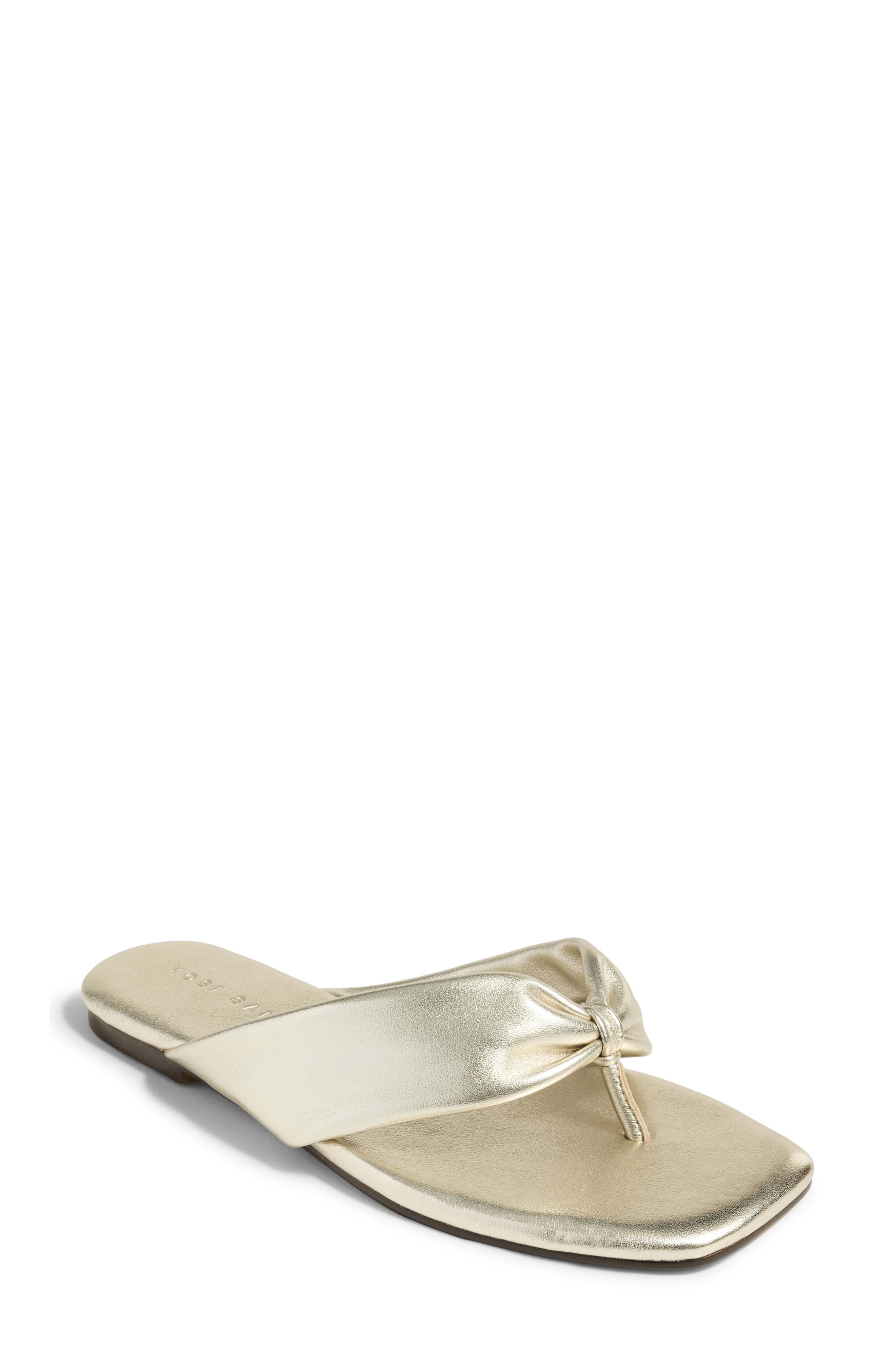 Reece Thong Sandal, Main, color, GOLD