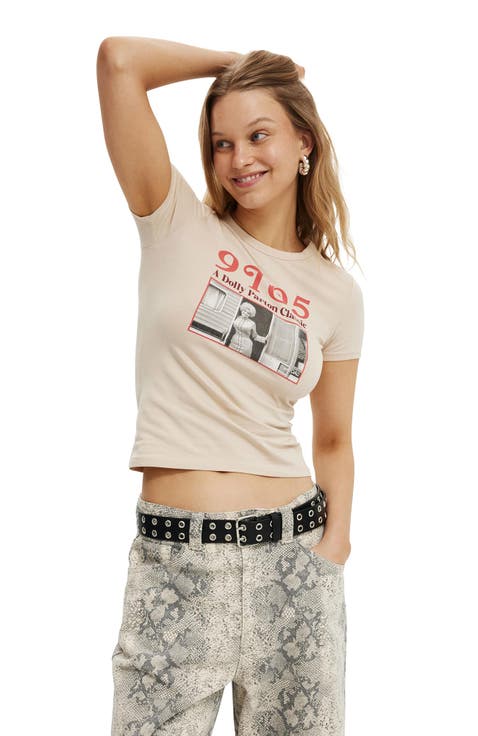 Fitted Lcn Graphic Longline Tee