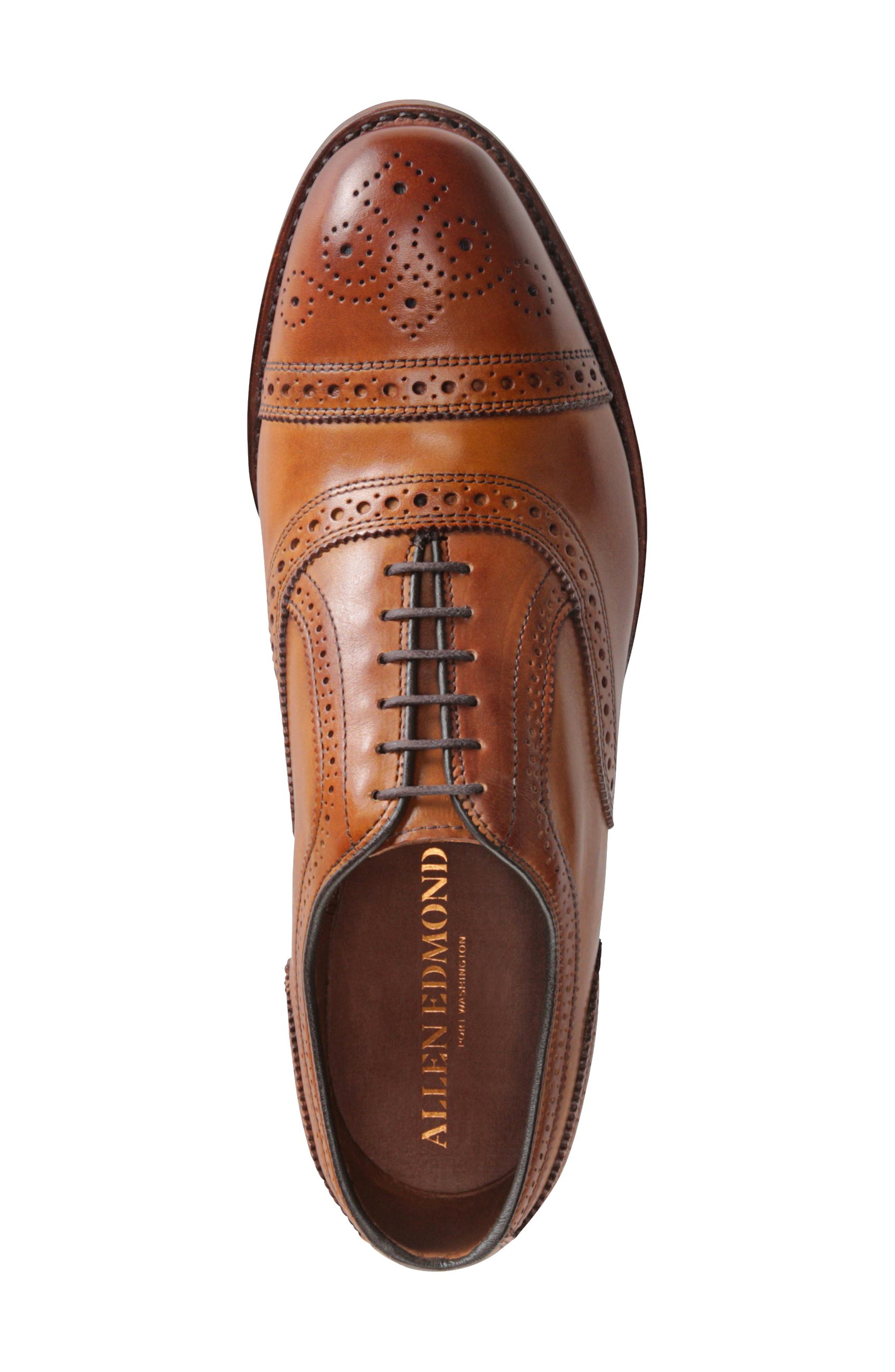 Allen Edmonds Strand Cap Toe Oxford, Alternate, color, Walnut