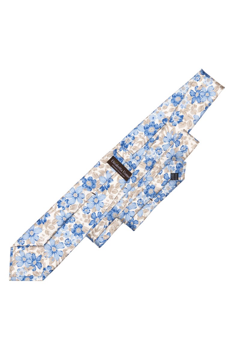 Altamura - Printed Silk Tie for Men, Alternate, color, Blue