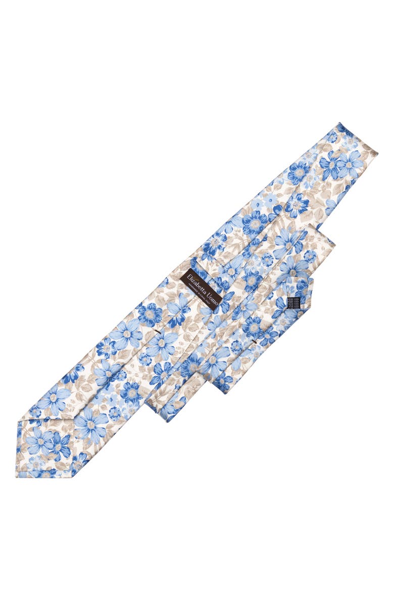 Elizabetta Altamura - Printed Silk Tie for Men, Alternate, color, Blue