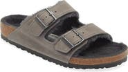 Birkenstock Arizona Genuine Shearling Slide Sandal
