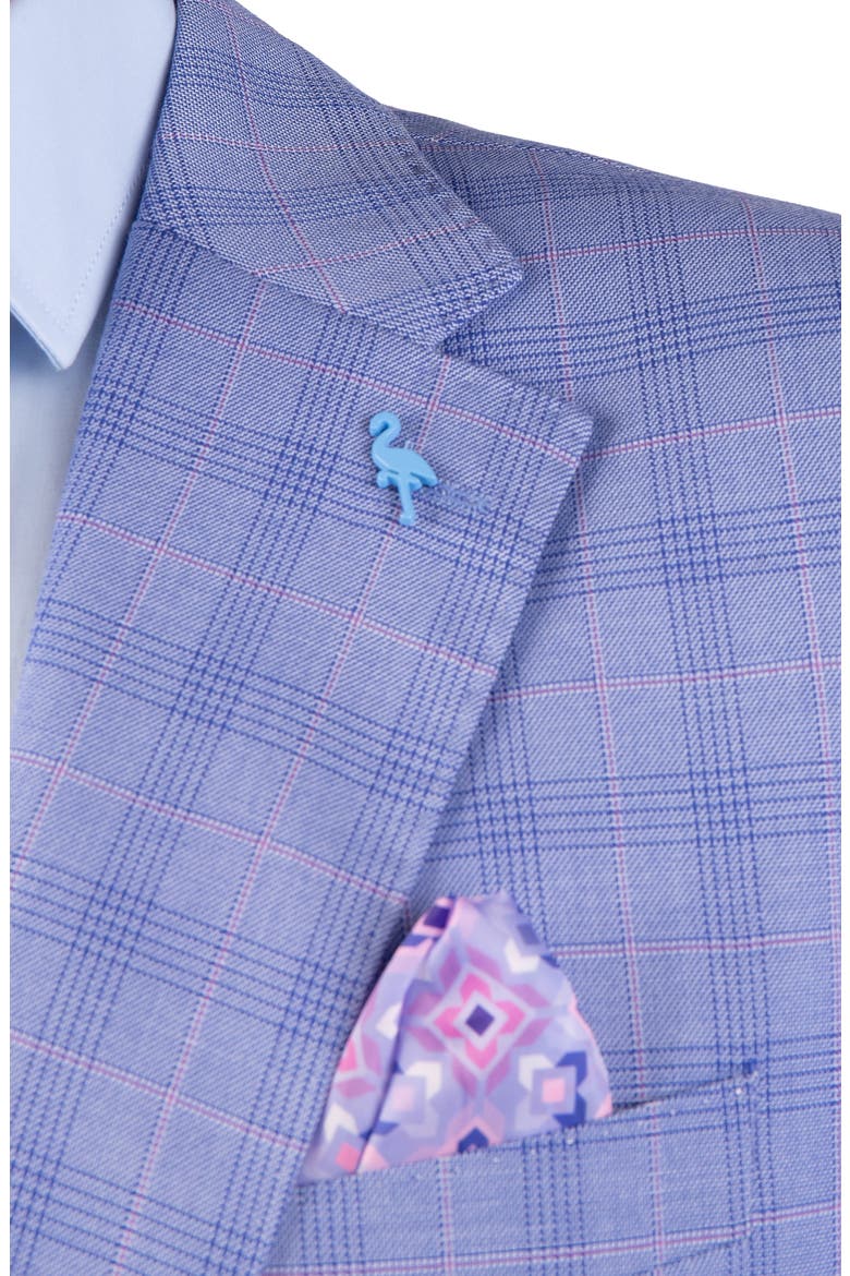 Shadow Plaid Sport Coat, Alternate, color, BLUE