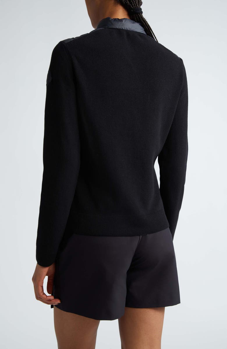 Moncler Mixed Media Down Puffer Jacket, Alternate, color,