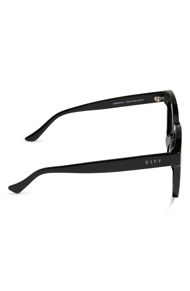 DIFF Meredith II 59mm Square Sunglasses, Alternate, color, Black / Grey