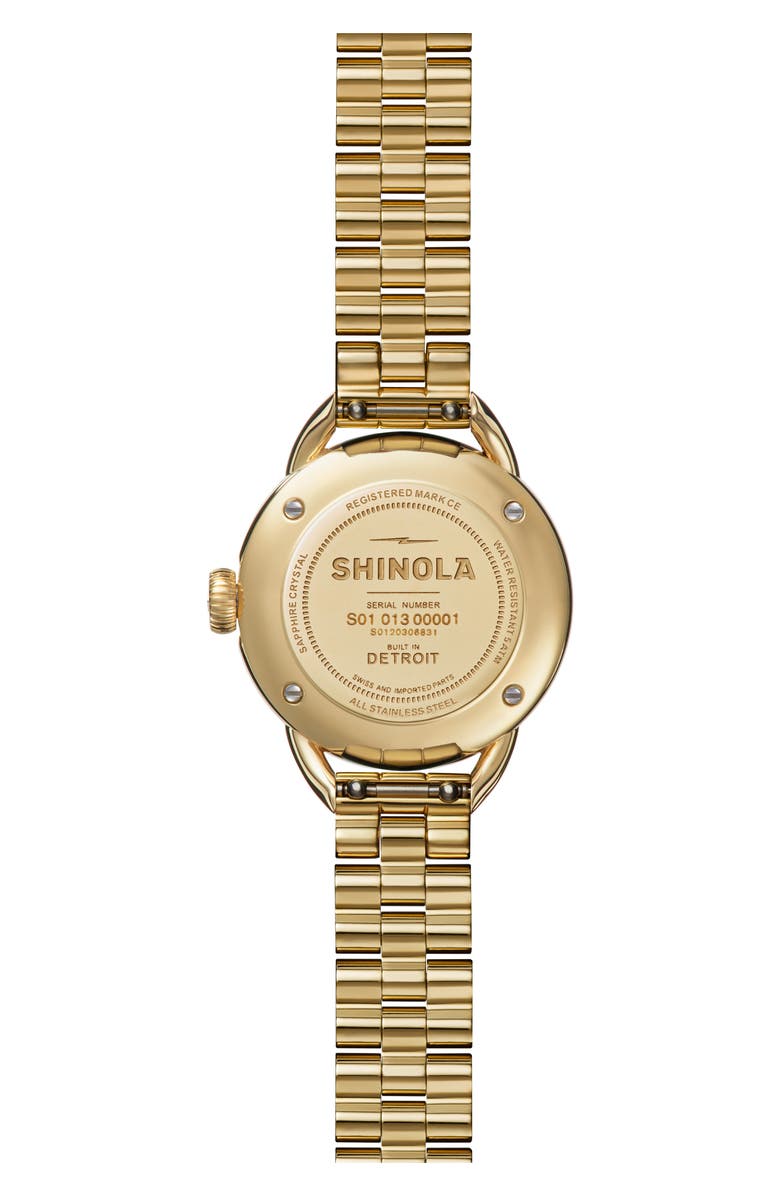 Shinola Runabout Bracelet Watch, 25mm, Alternate, color,