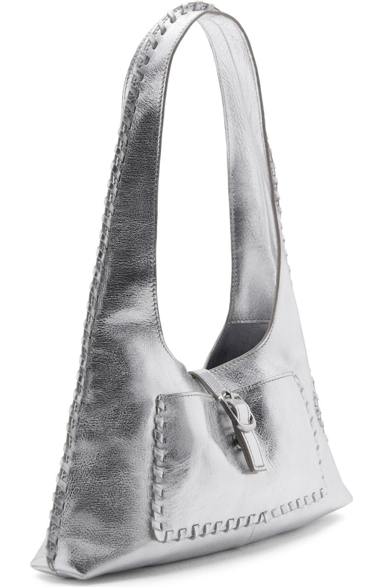 MANGO Metallic Leather Shoulder Bag, Alternate, color,