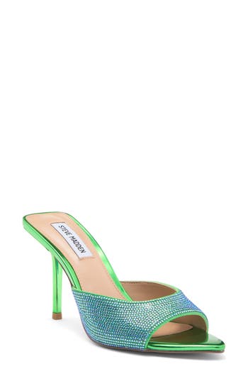 Steve Madden Katey Slide Sandal In Green Multi