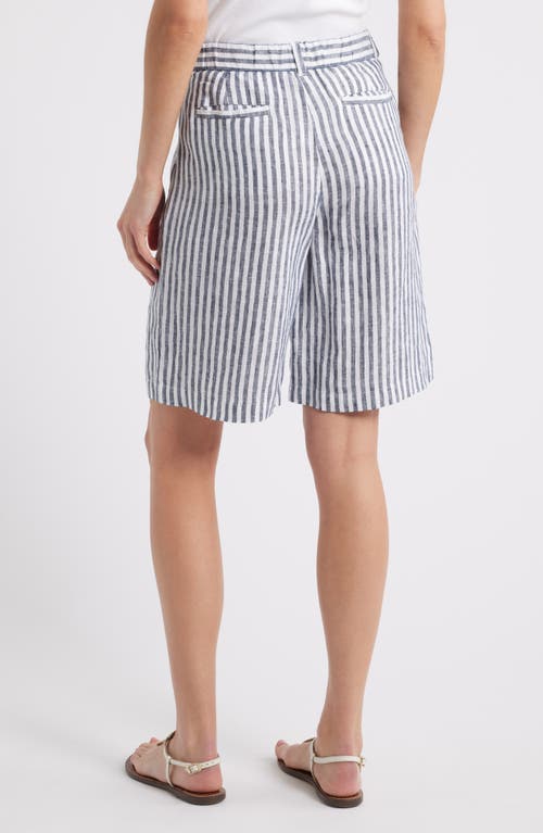 CASLONR CASLON(R) EASY WAIST LINEN BERMUDA SHORTS