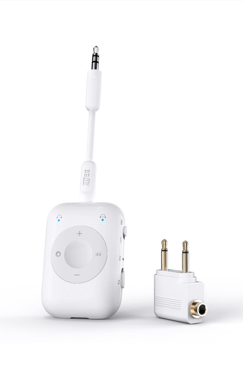 MEE audio Connect Air Pro 2-in-1 Bluetooth Wireless Audio Transmitter 
Receiver, Main, color, White