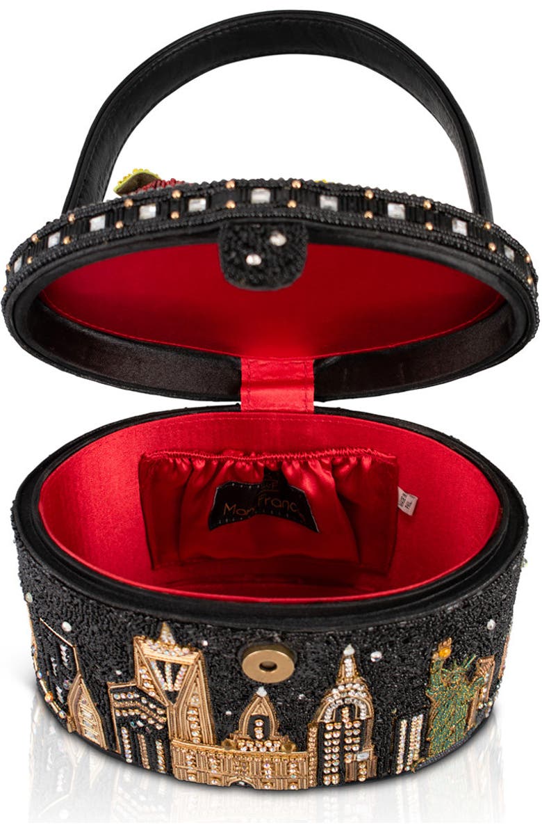 Mary Frances Accessories City Lights Top Handle Handbag, Alternate, color, Black