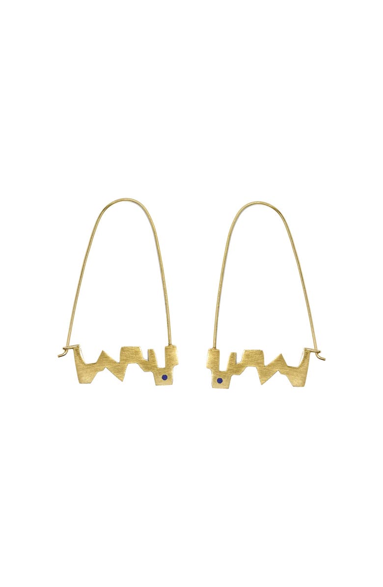 Turquoise Mountain Panjshir Hoop Earrings, Main, color, Gold