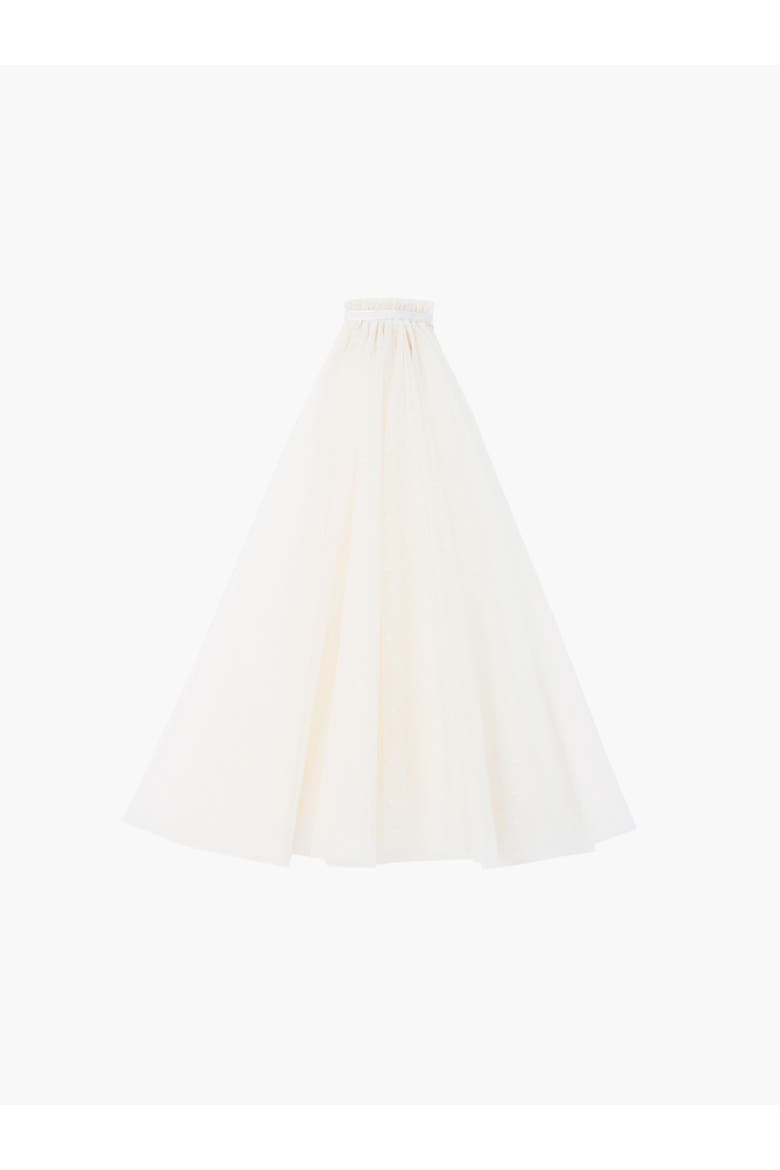 Kisses Short Veil, Alternate, color, Cream