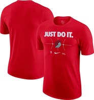 Nike Men's Nike Red Portland Trail Blazers Just Do It T-Shirt