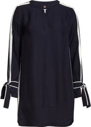 Reiss Tammy Long Sleeve Tipped Shift Dress