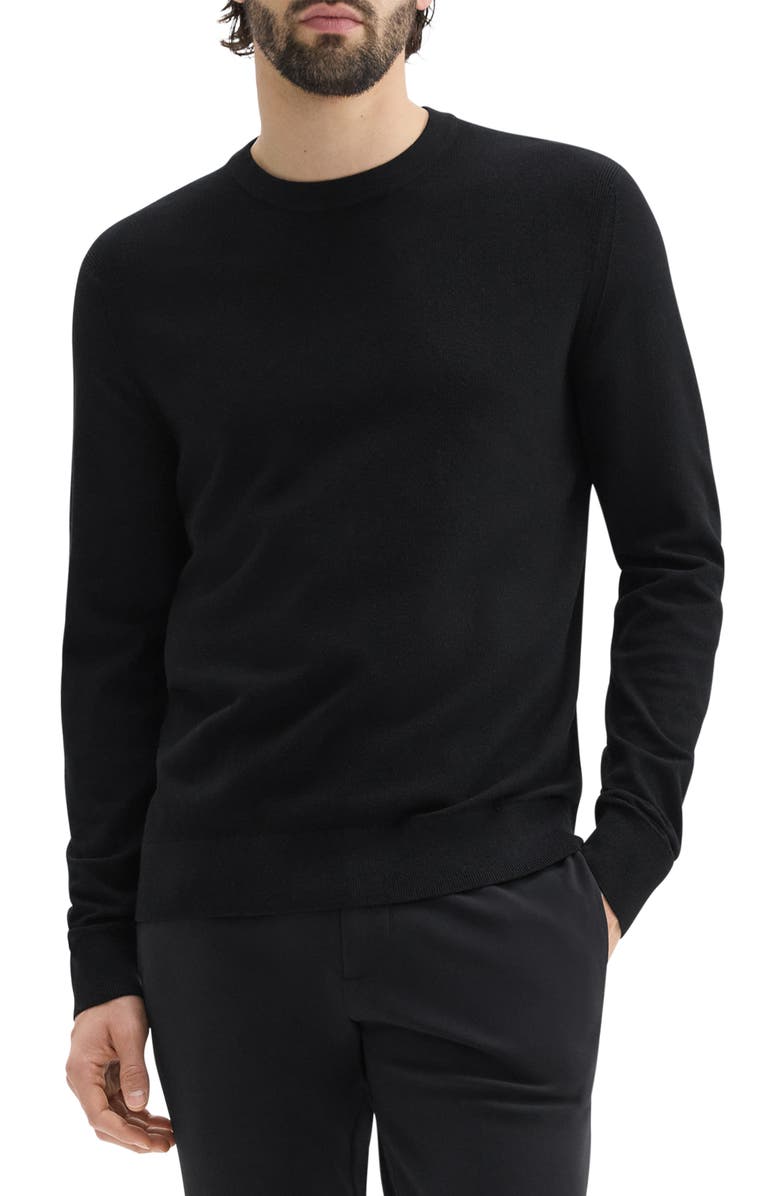 Theory Textured Crewneck Sweater, Main, color, 
