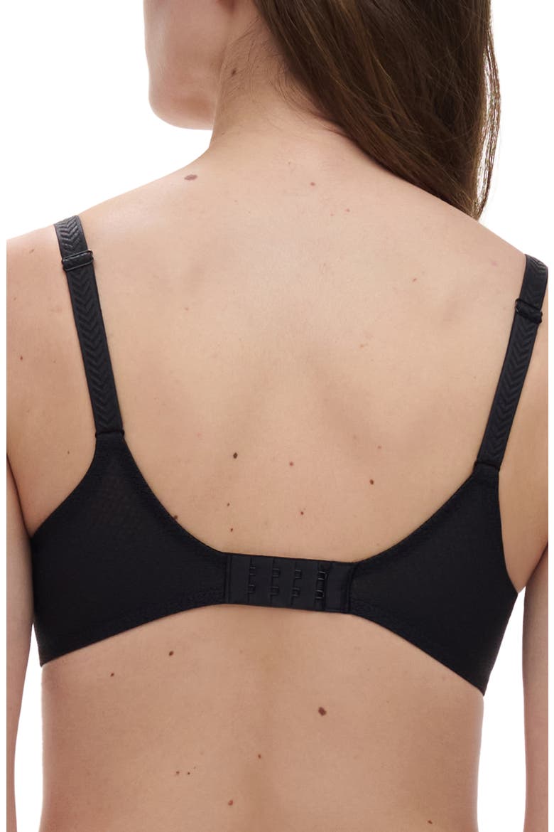 Origins Underwire Unlined Demi Bra, Alternate, color, BLACK