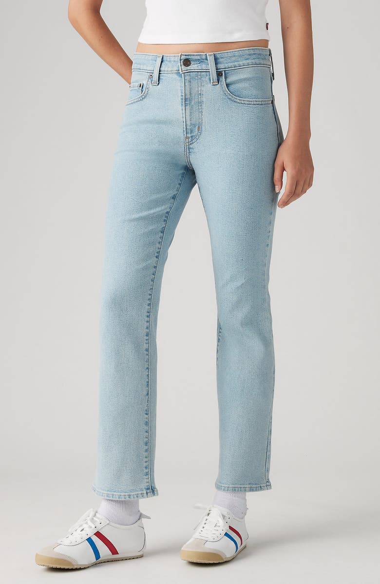 Levi's<sup>®</sup> 725 Authentic Crop Bootcut Jeans, Alternate, color, Struck By Lightning Clean