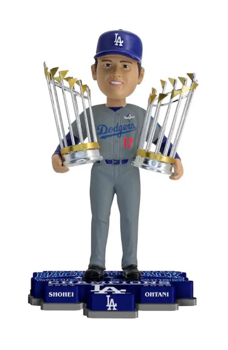 FOCO Shohei Ohtani (Dodgers) 25 World Series Back to Back Champs Bobblehead, Main, color, Multi-Color