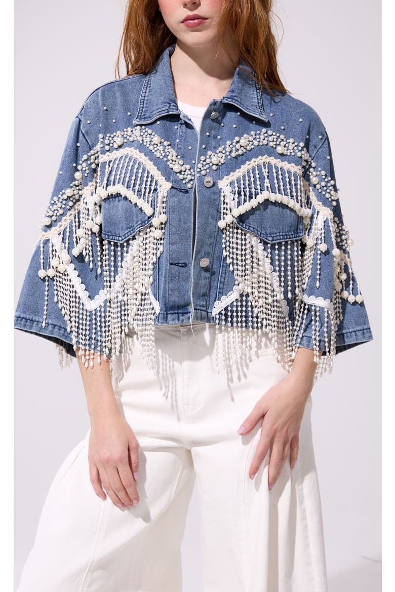 Adelynne Pearl Jacket, Main, color, DENIM