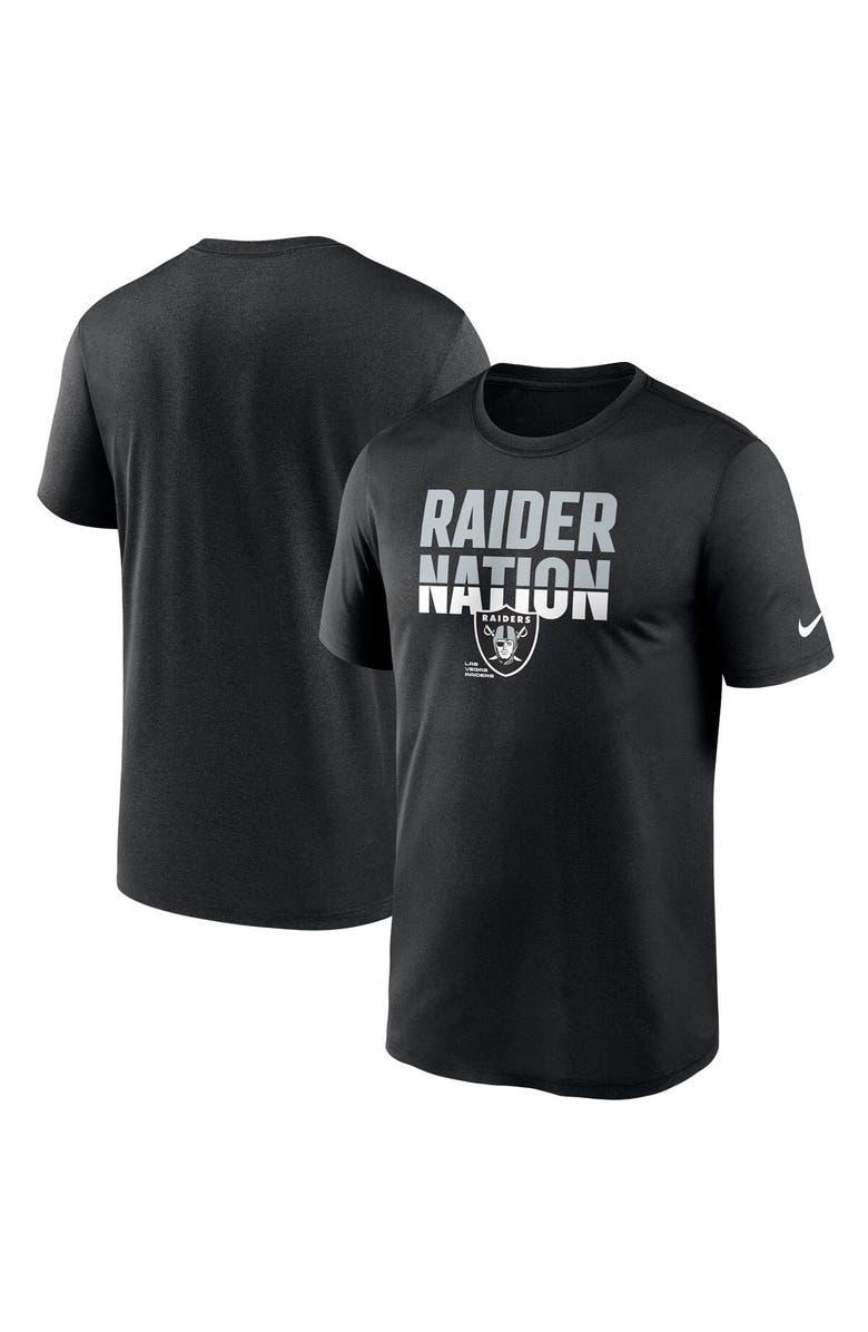 Nike Men's Nike Black Las Vegas Raiders Legend Local Phrase Performance T-Shirt, Main, color,