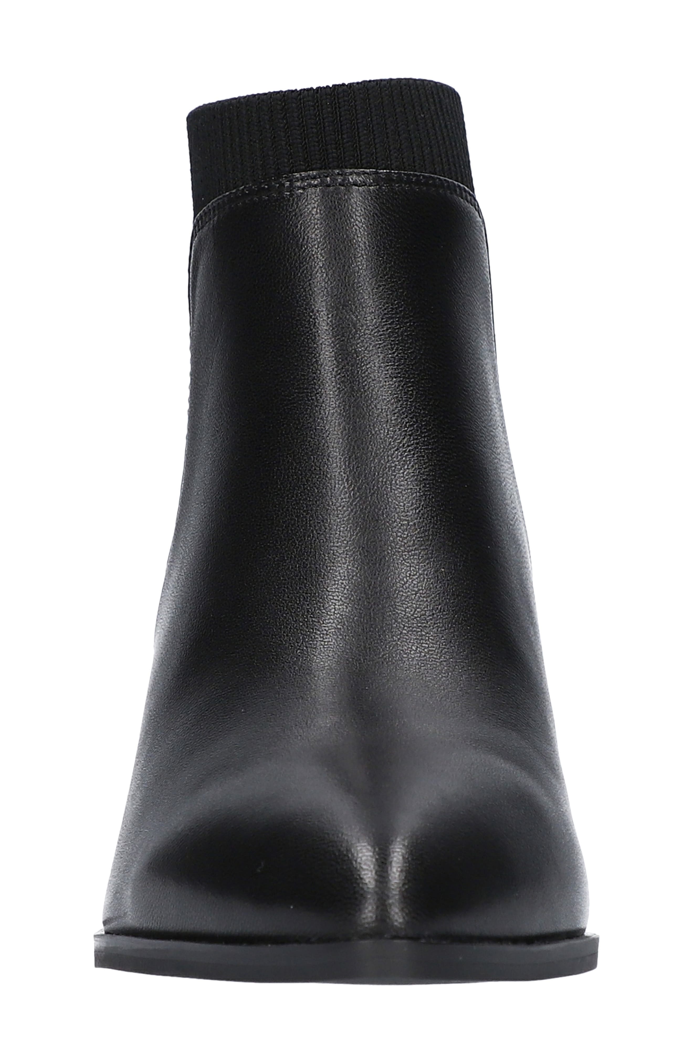 Lottie Bootie, Alternate, color, BLACK LEATHER