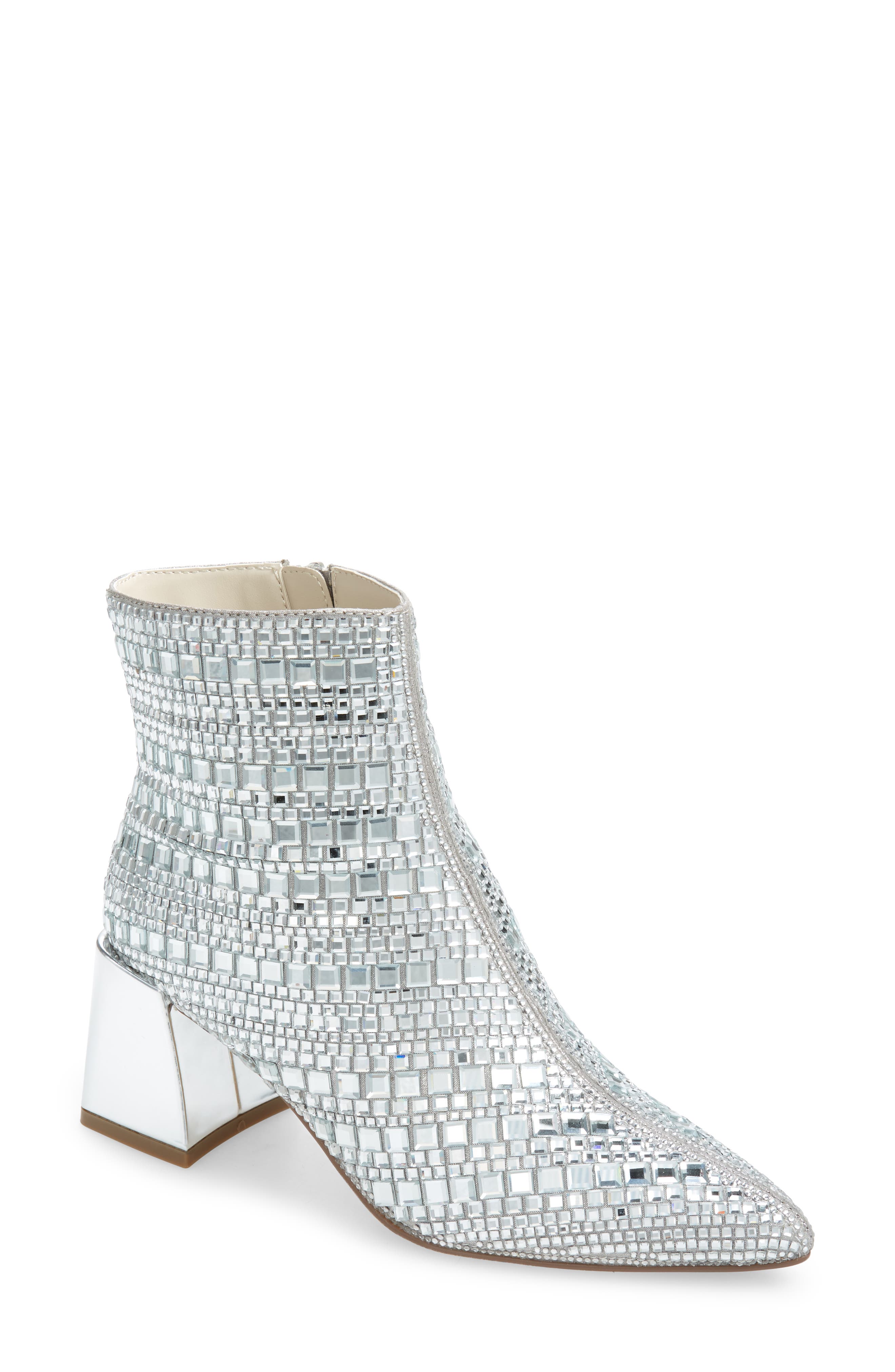 Steve Madden Elaria Rhinestone Bootie, Main, color, 
