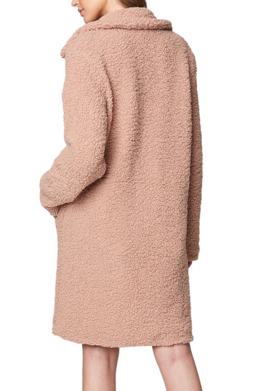 BLANKNYC BLANKNYC LONGLINE FAUX SHEARLING COAT